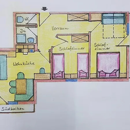 Lejlighed Appartementhaus Sonne